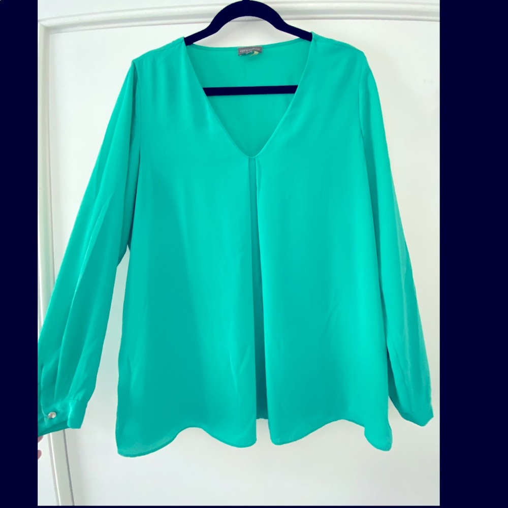Vince Camuto turquoise blouse